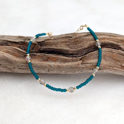Labradorite Teal Waters Bracelet