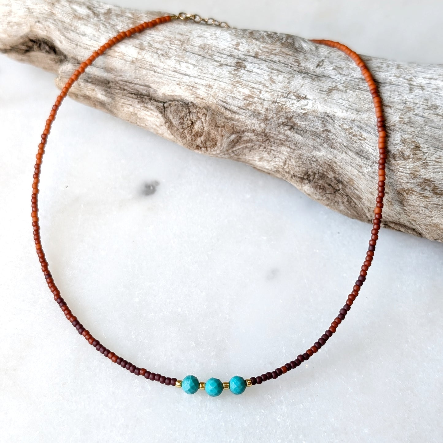 Turquoise Warm Autumn Fade Necklace