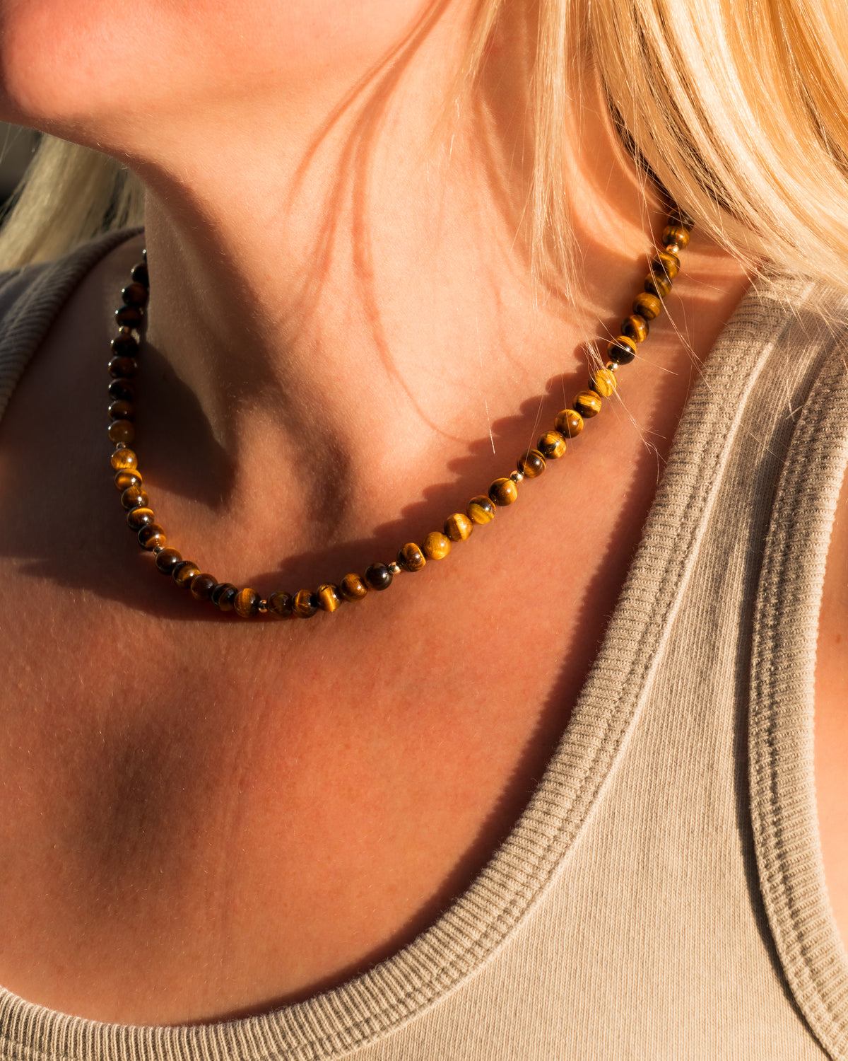 Whiskey Oak Tigers Eye Necklace