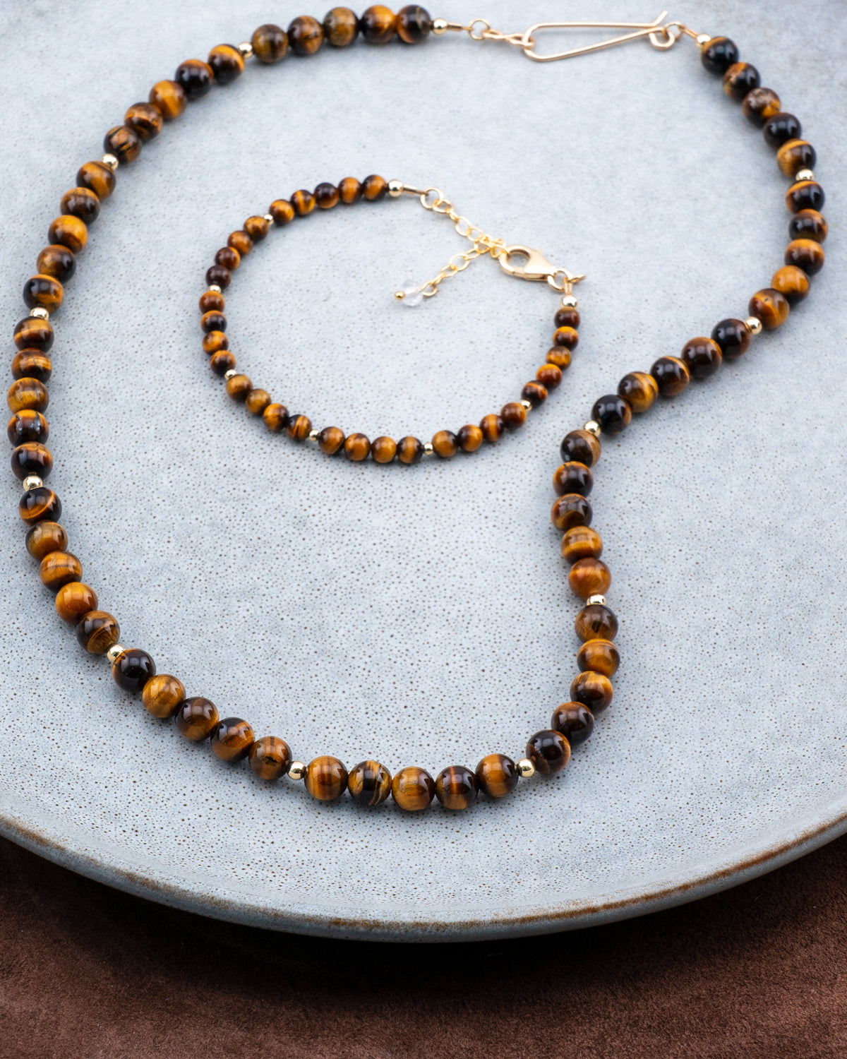 Whiskey Oak Tigers Eye Bracelet