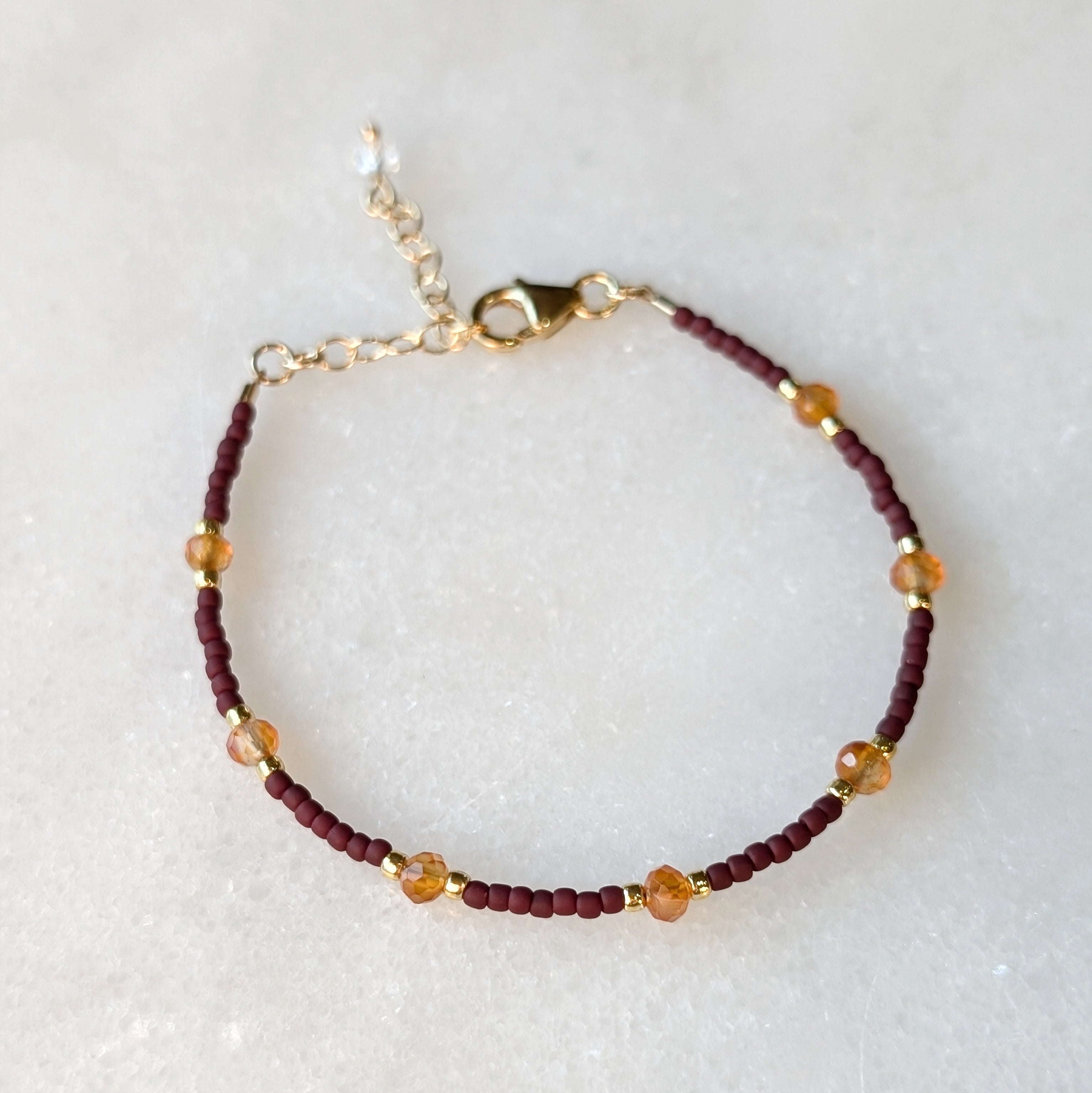 Carnelian Autumn Courage Bracelet