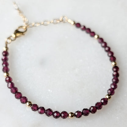 Garnet Luxe Bracelet