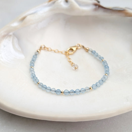 Aquamarine Calm Tranquility Luxe Bracelet