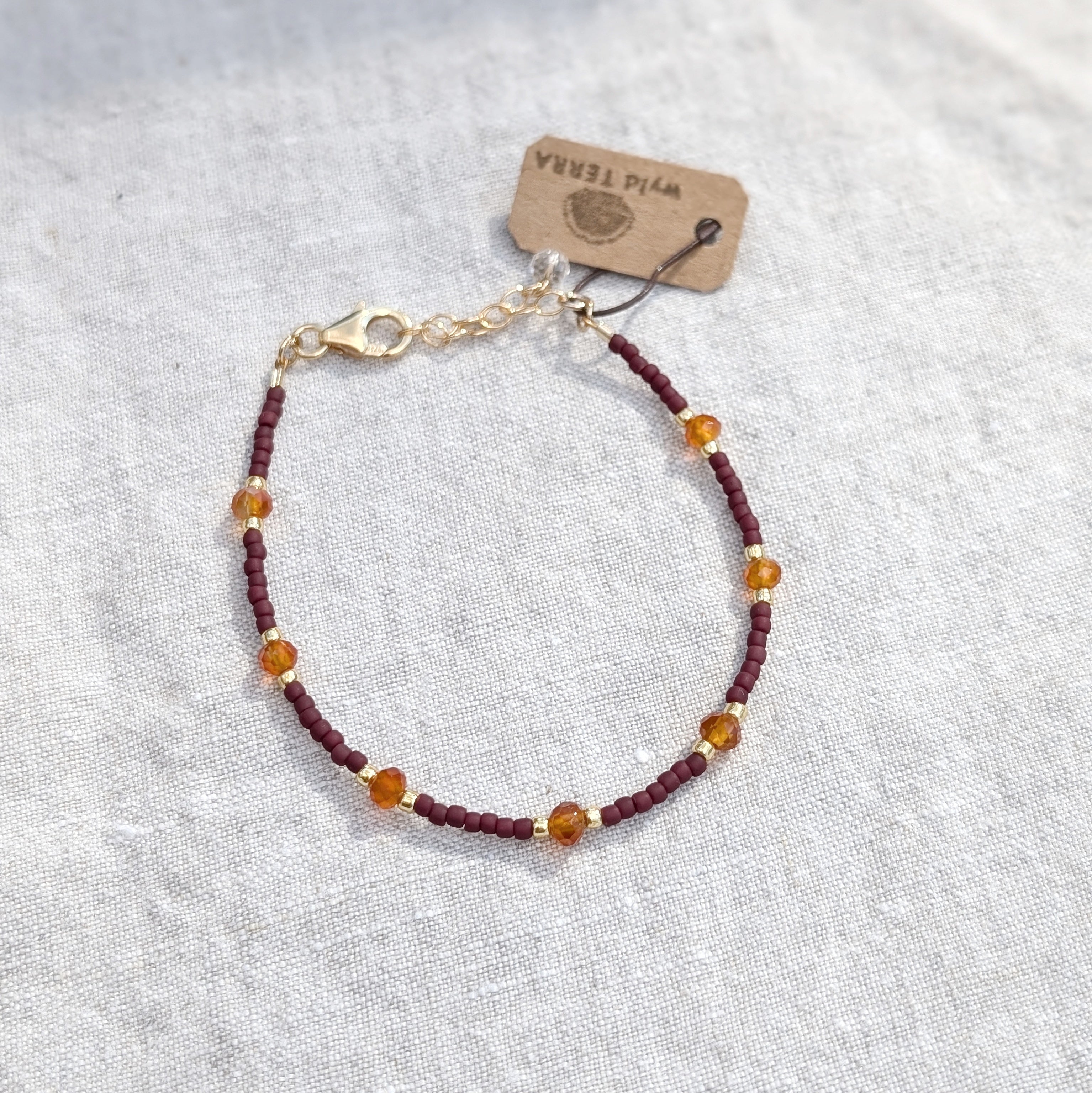 Carnelian Autumn Courage Bracelet