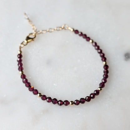 Garnet Luxe Bracelet