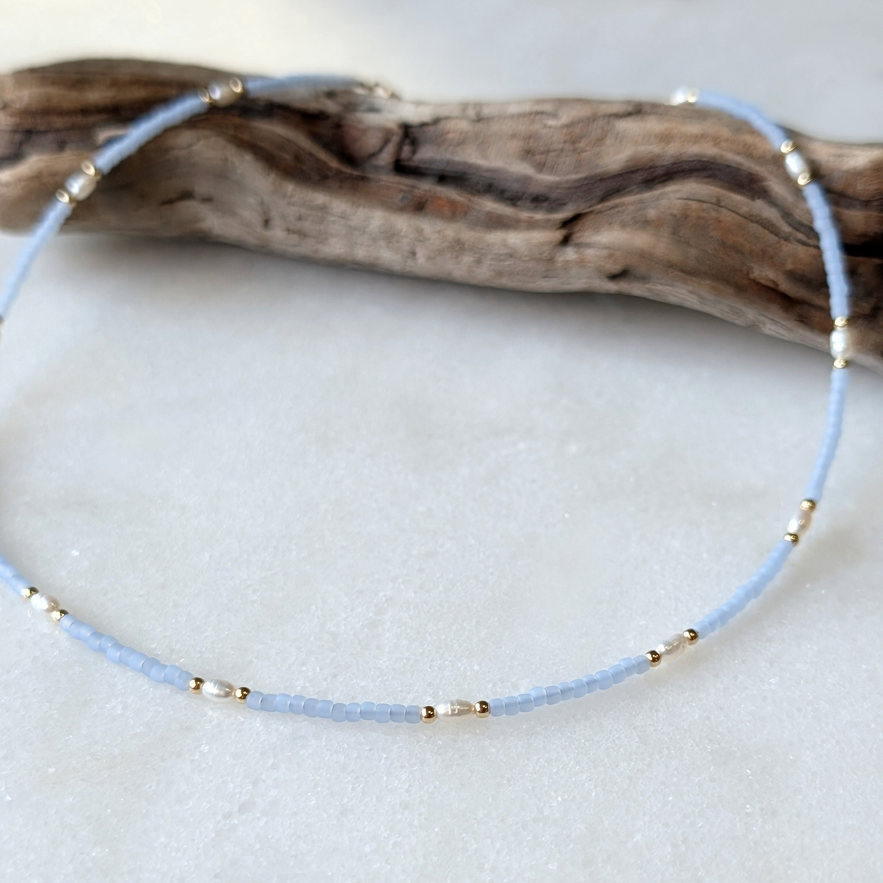Freshwater Pearl Saltwater Surf Necklace