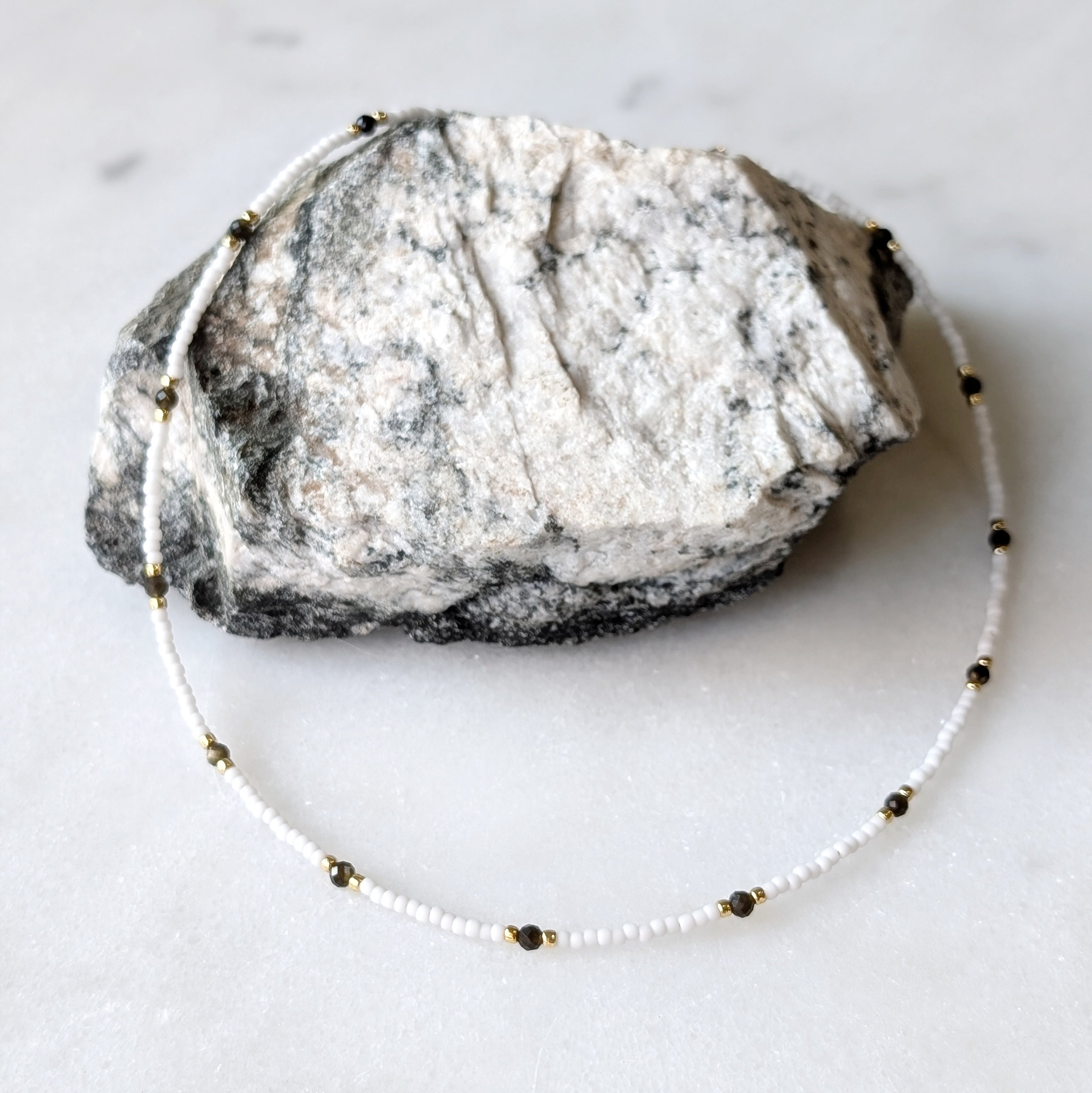 Golden Obsidian Protective Necklace