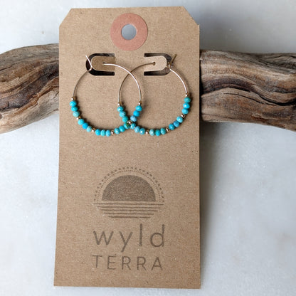 Turquoise Hoops