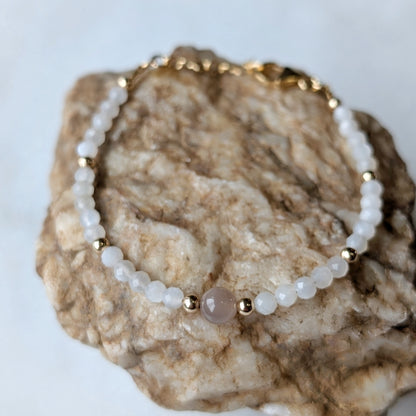 Chocolate Moonstone Accent Luxe Bracelet