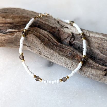 Smoky Quartz Earth Grounding Bracelet