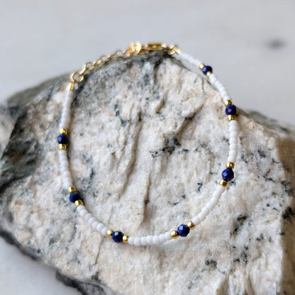 Lapis Santorini Bracelet