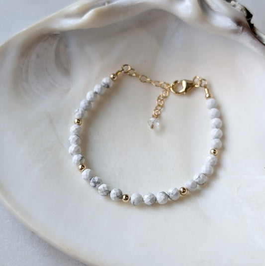 Howlite Stress Relief Luxe Bracelet