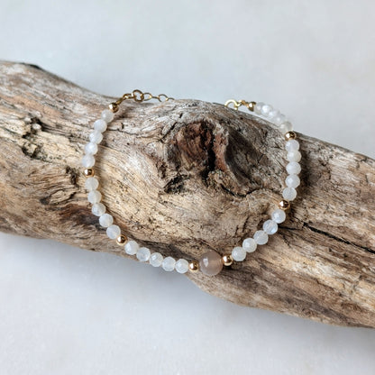 Chocolate Moonstone Accent Luxe Bracelet