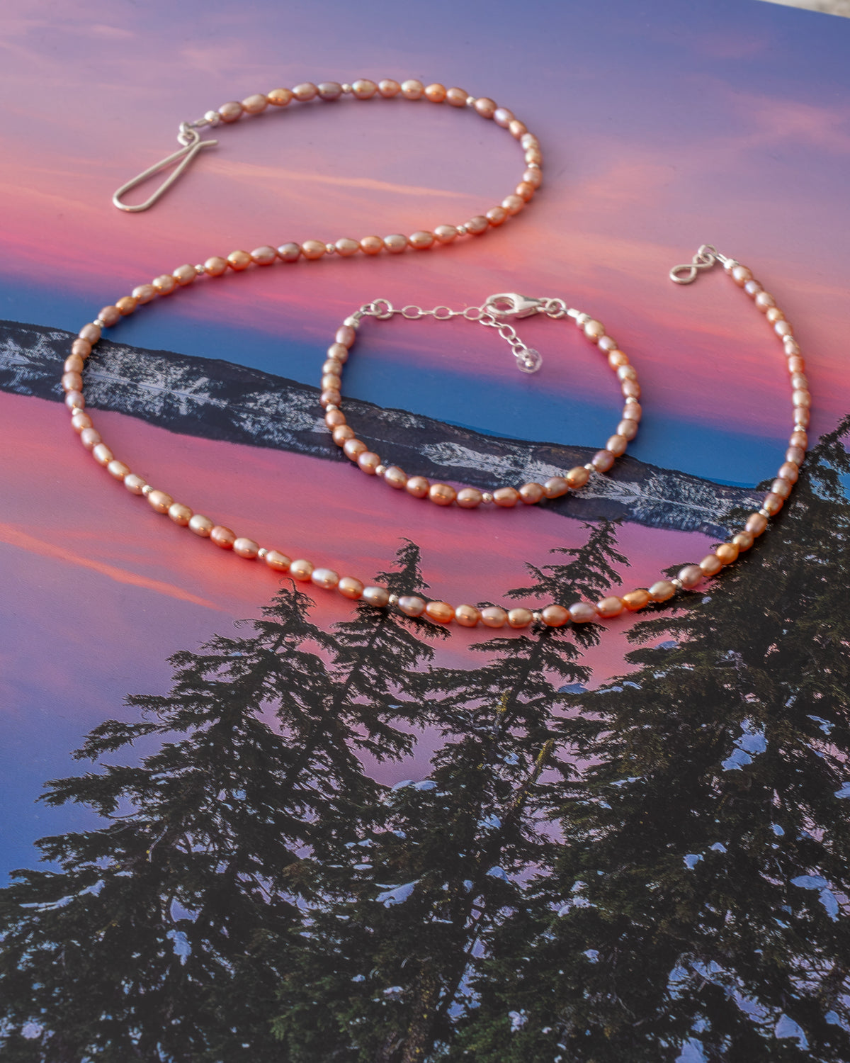 Autumn Ember Freshwater Pearl Bracelet