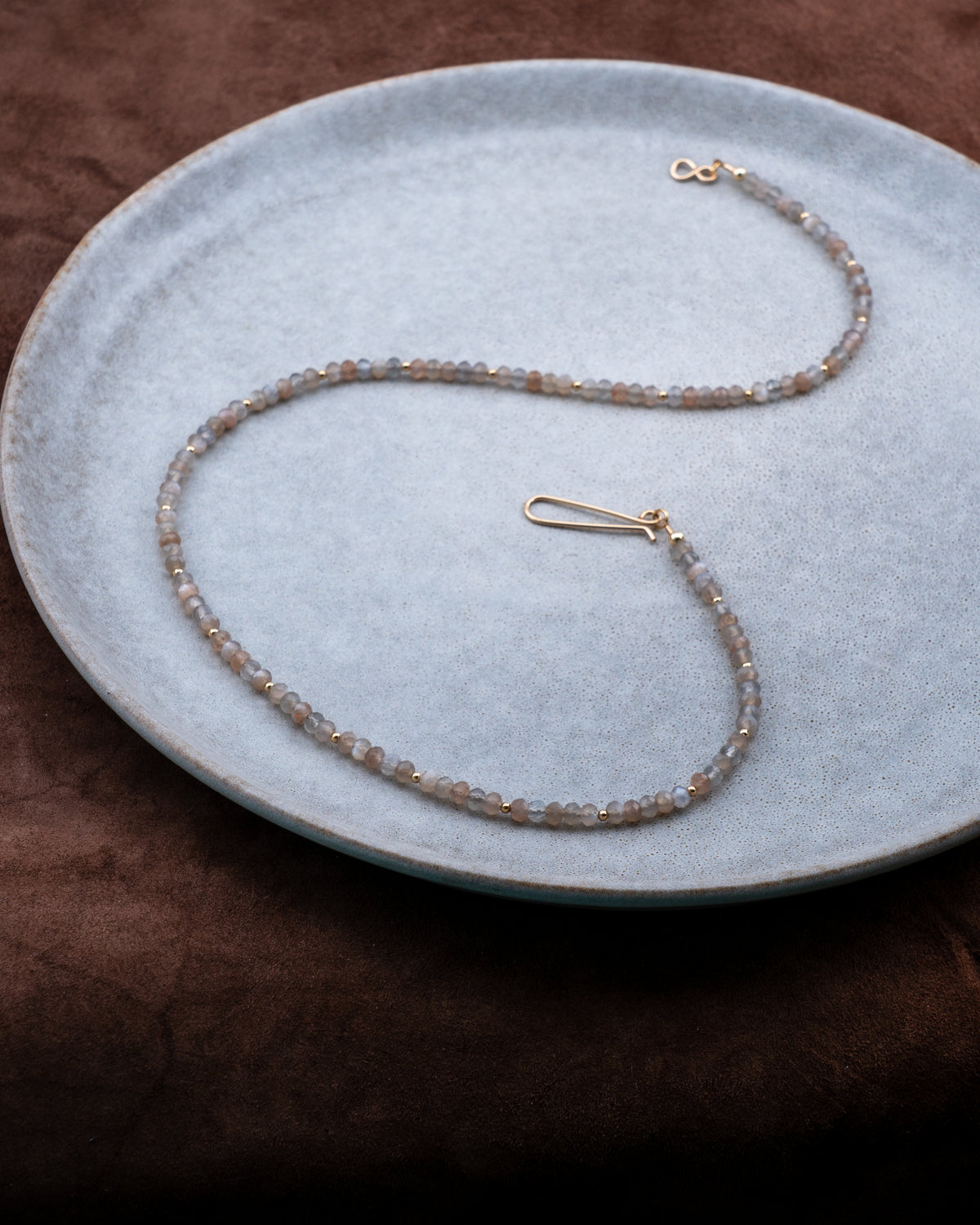 Champagne Frost Moonstone Necklace