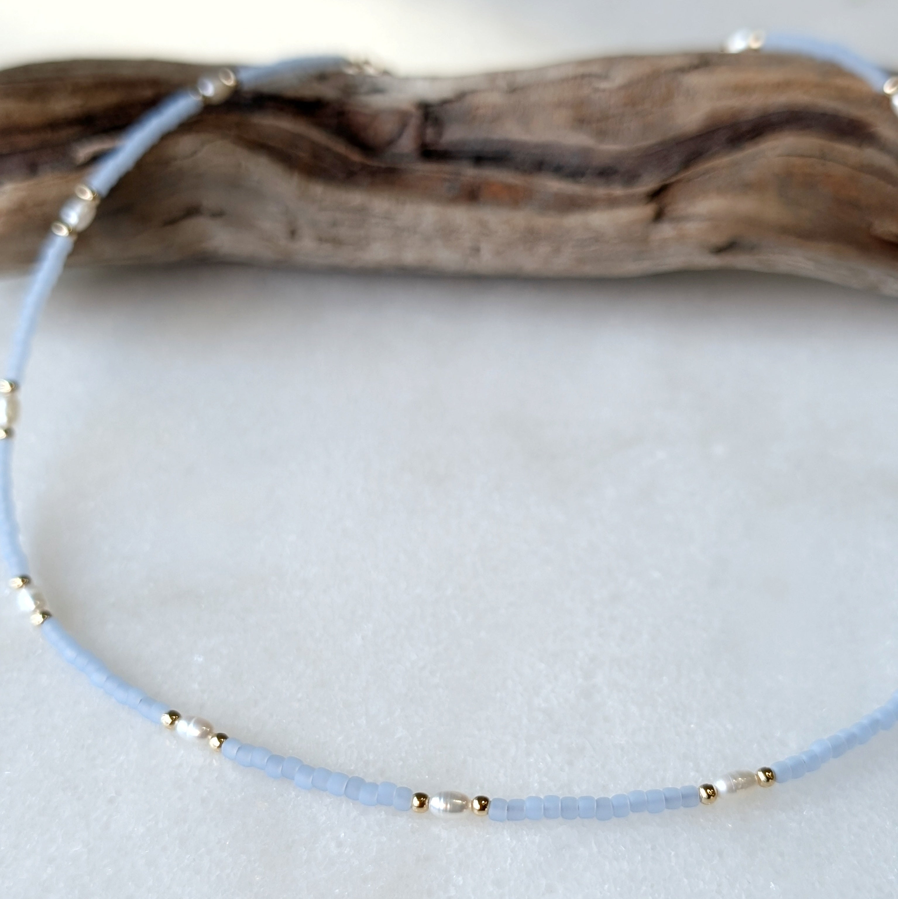 Freshwater Pearl Saltwater Surf Necklace