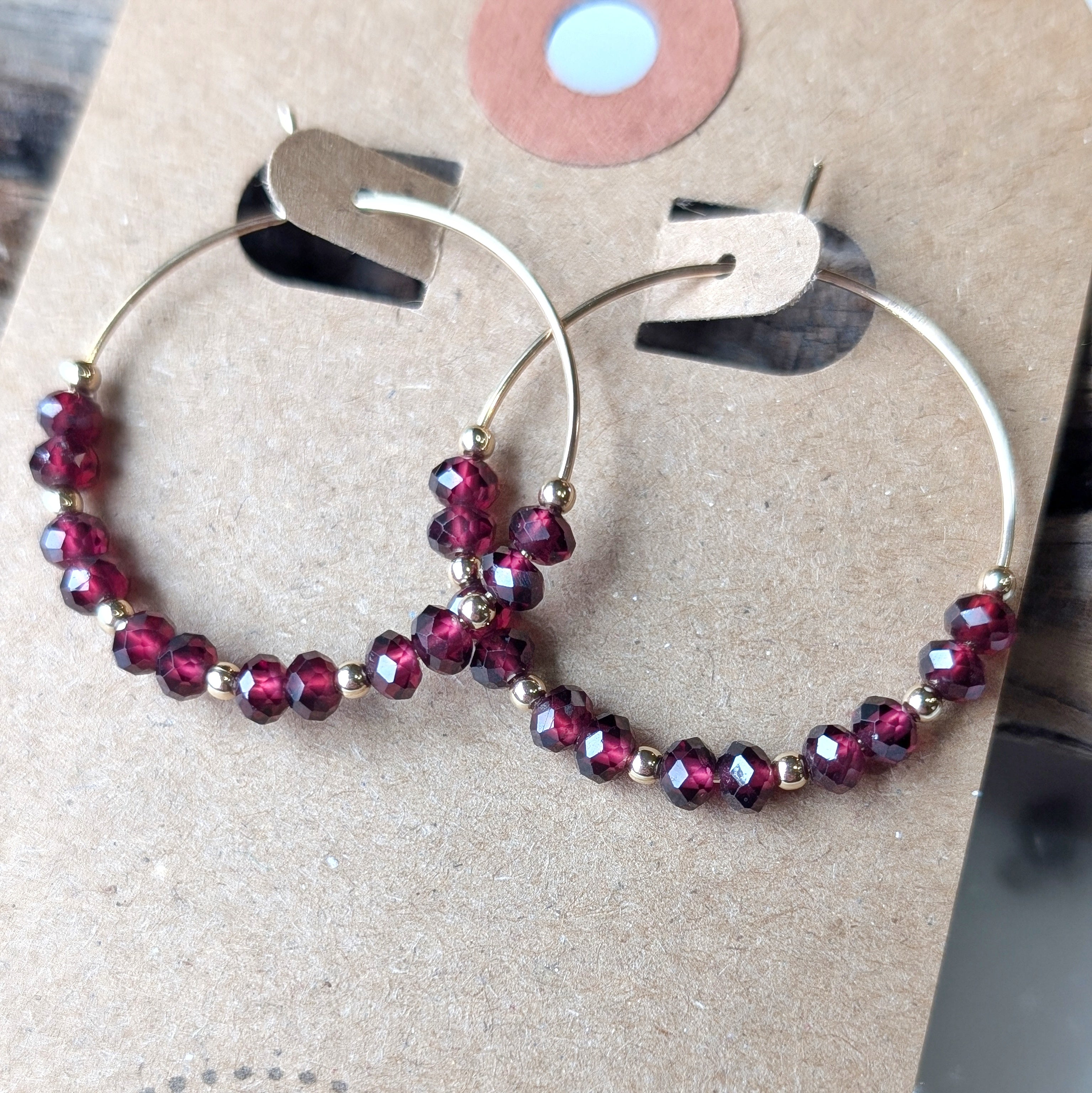 Garnet Hoops