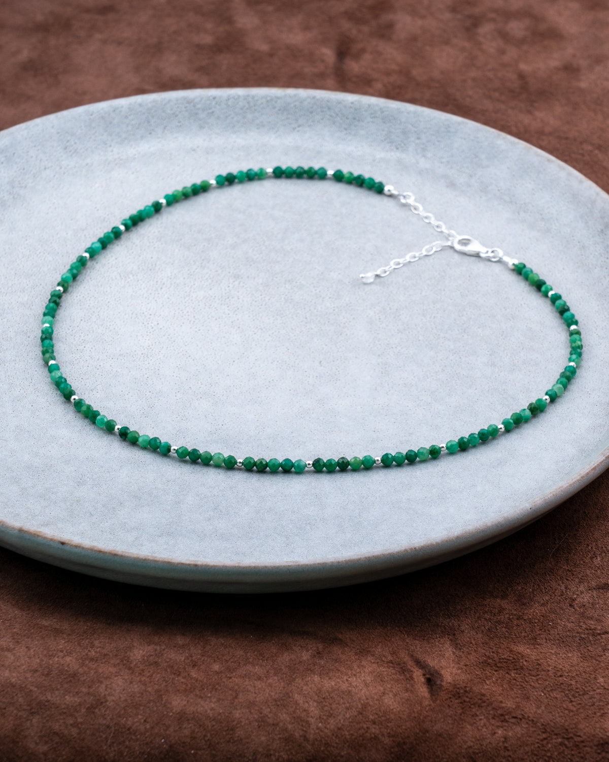 Fern Grove African Jade Necklace