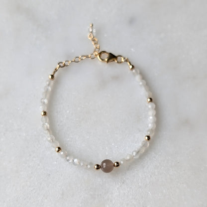 Chocolate Moonstone Accent Luxe Bracelet