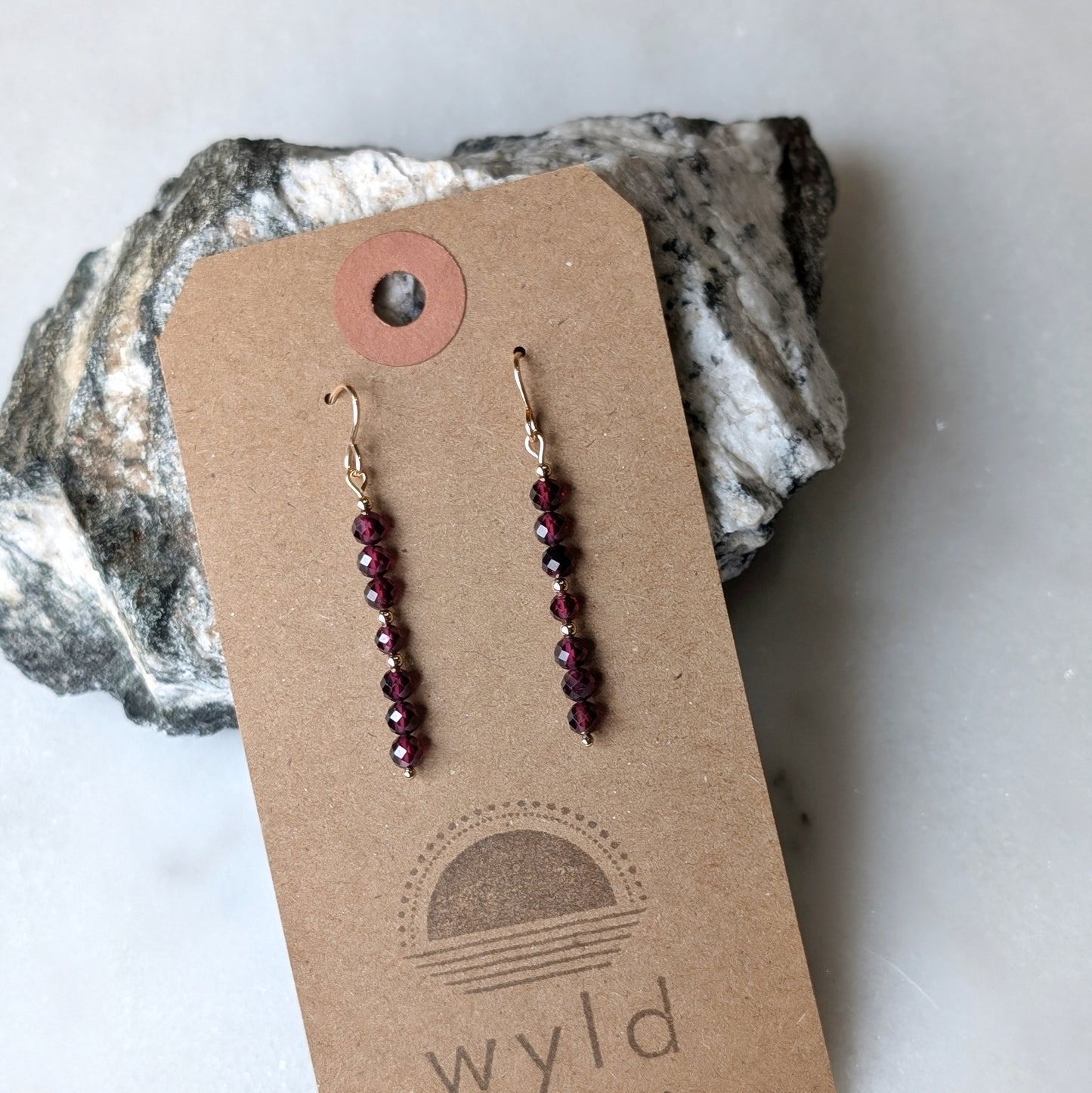 Garnet Gemstone Dangles