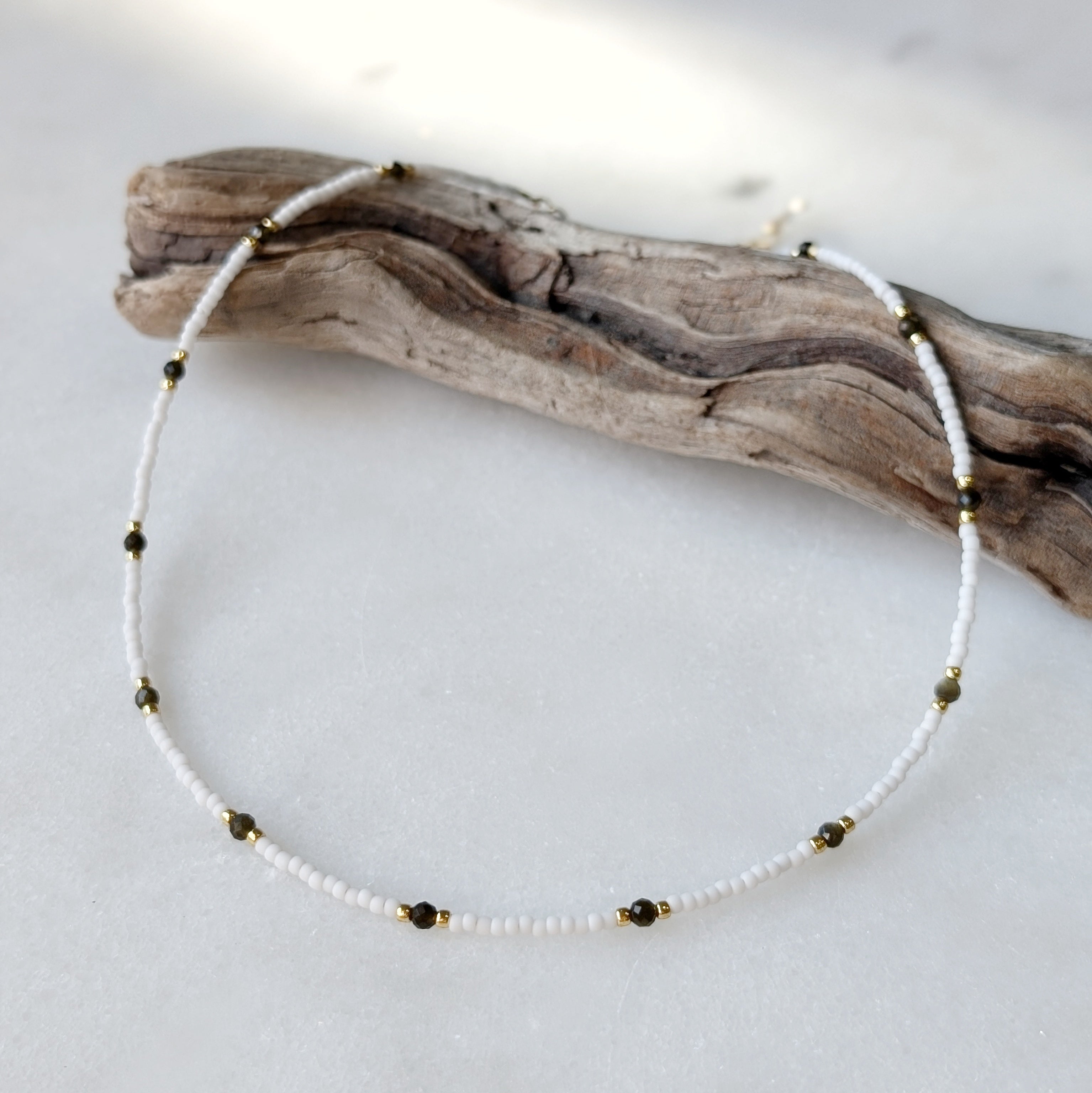 Golden Obsidian Protective Necklace