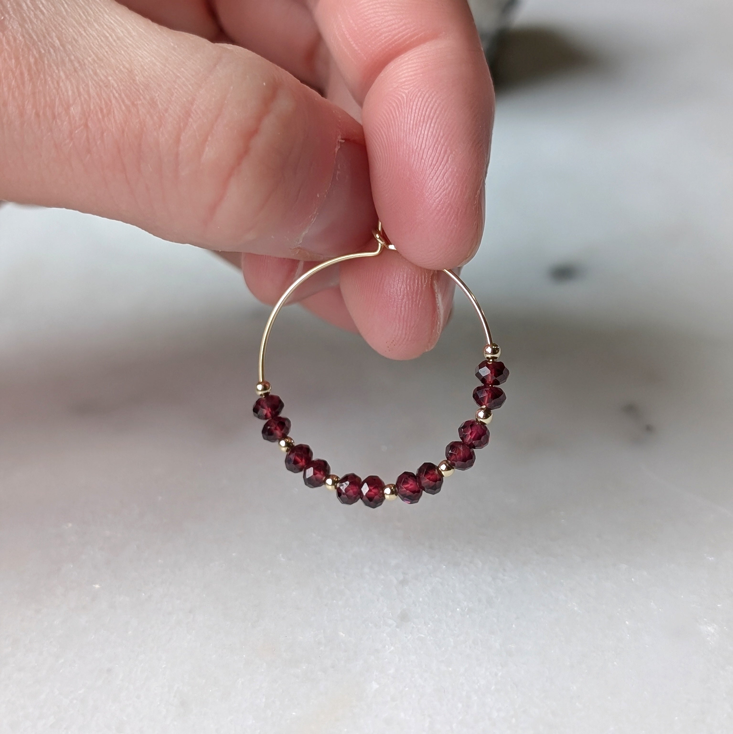 Garnet Hoops
