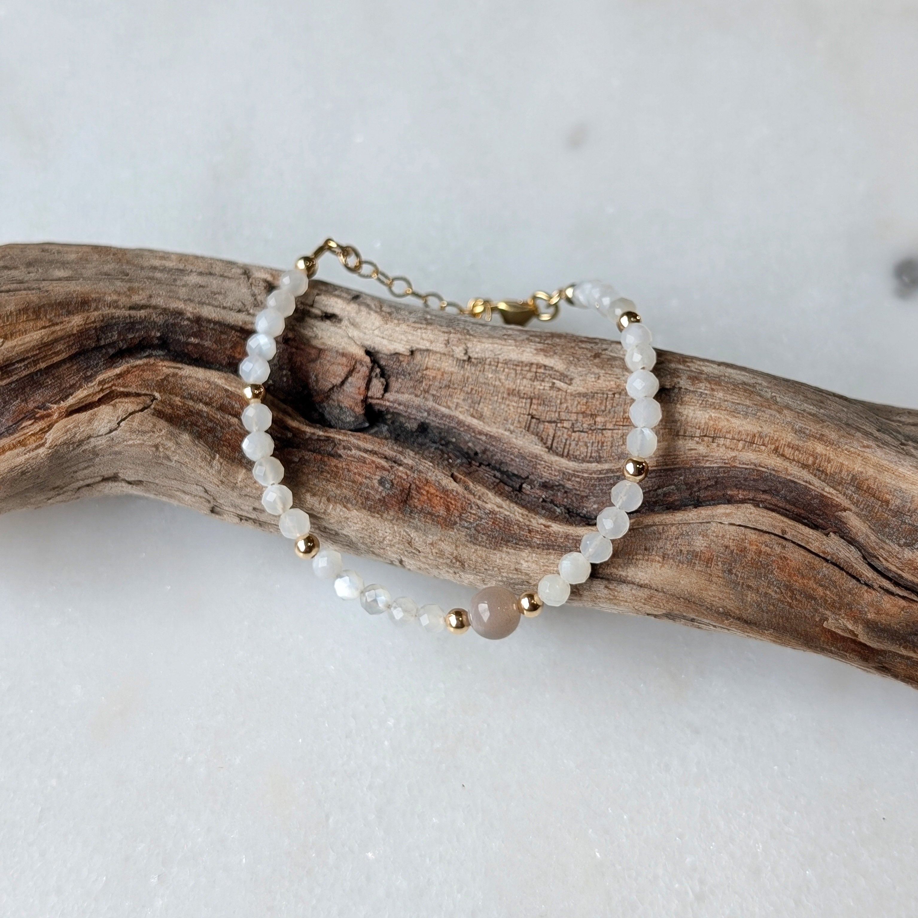 Chocolate Moonstone Accent Luxe Bracelet