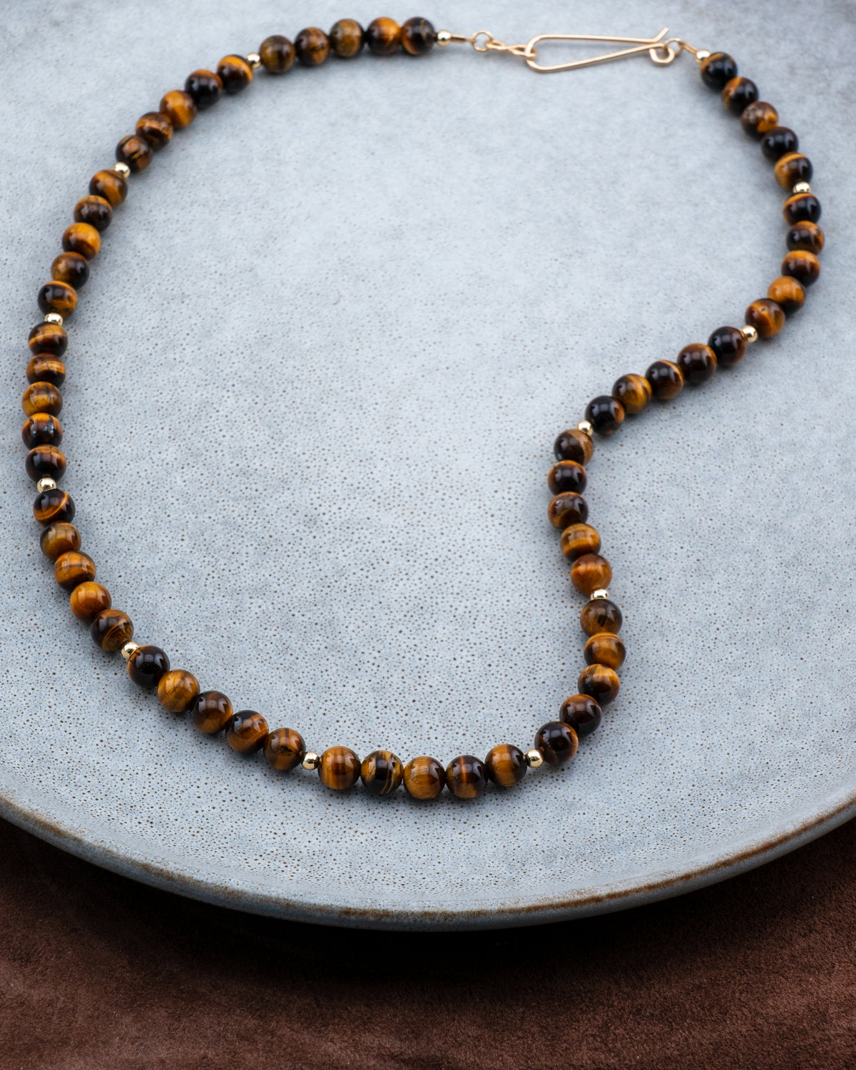 Whiskey Oak Tigers Eye Necklace