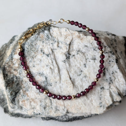 Garnet Luxe Bracelet