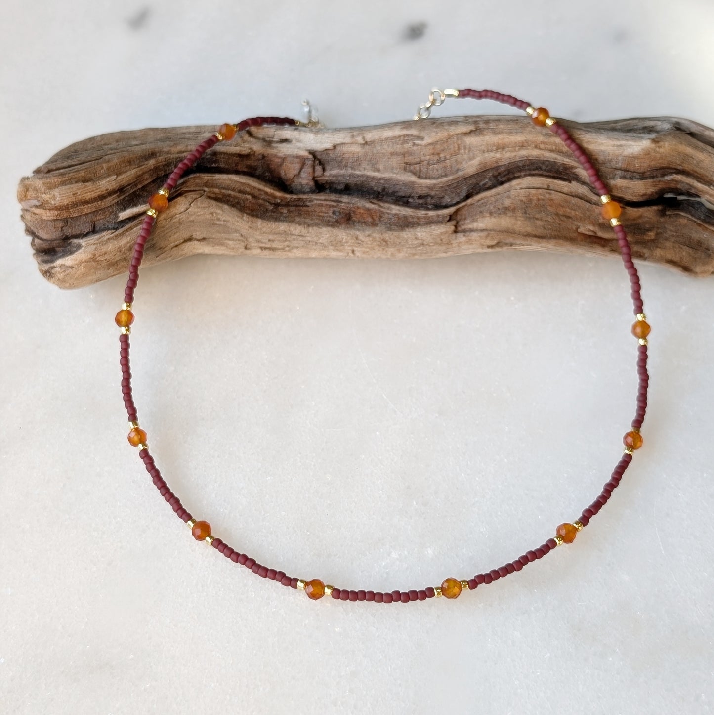 Carnelian Autumn Courage Necklace