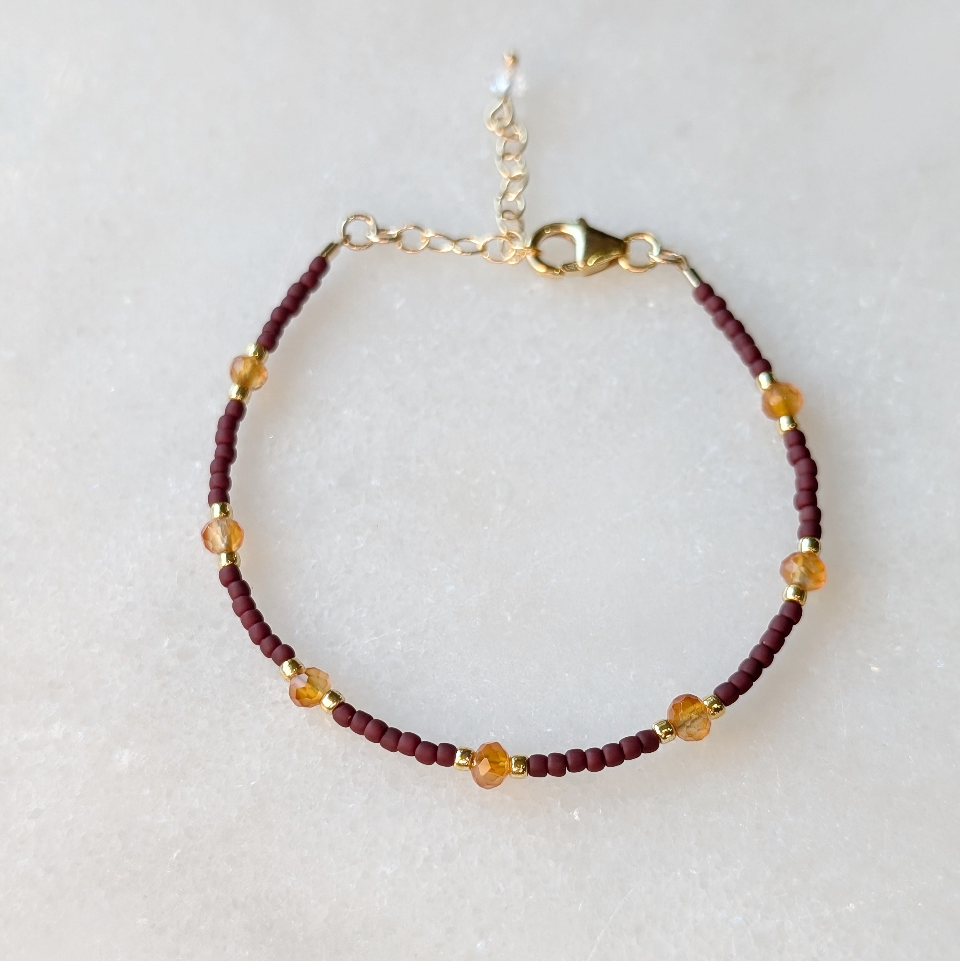 Carnelian Autumn Courage Bracelet