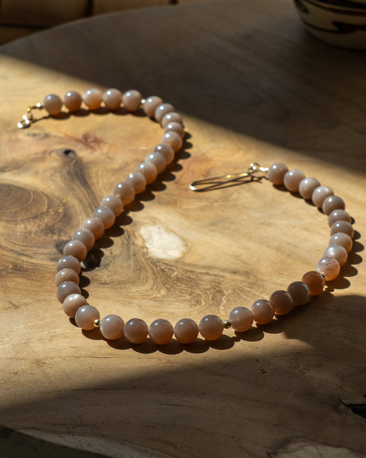 Solstice Chocolate Moonstone Necklace