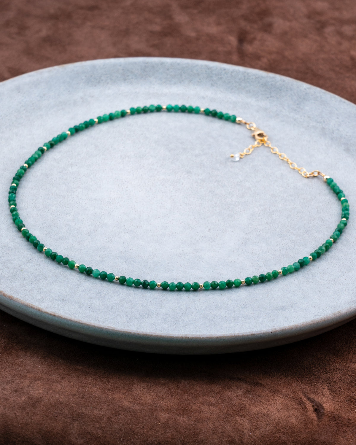 Fern Grove African Jade Necklace