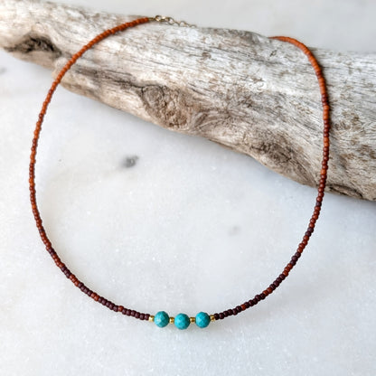 Turquoise Warm Autumn Fade Necklace