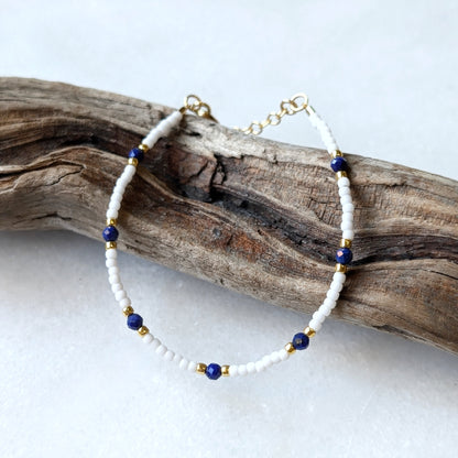 Lapis Santorini Bracelet