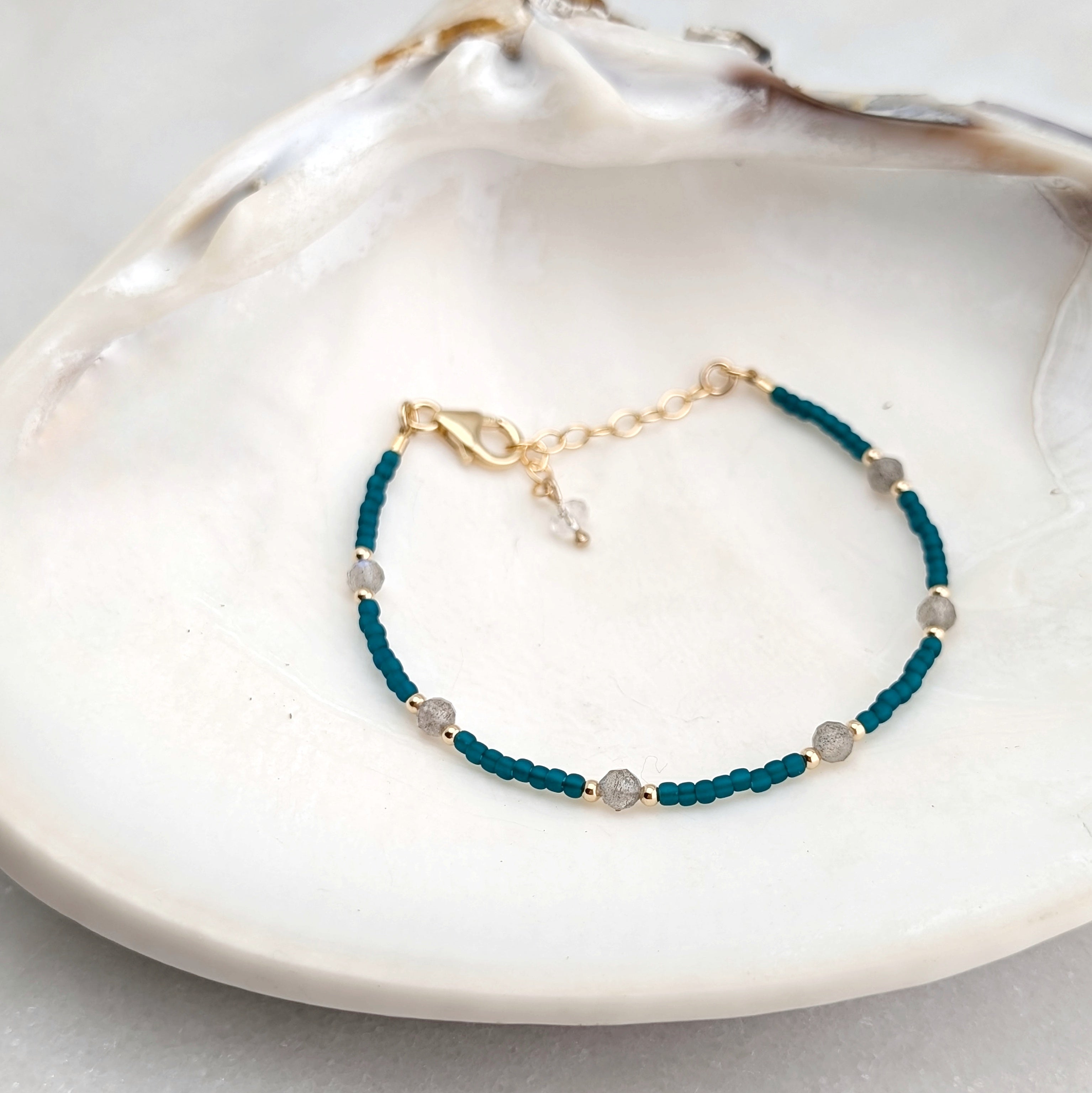 Labradorite Teal Waters Bracelet
