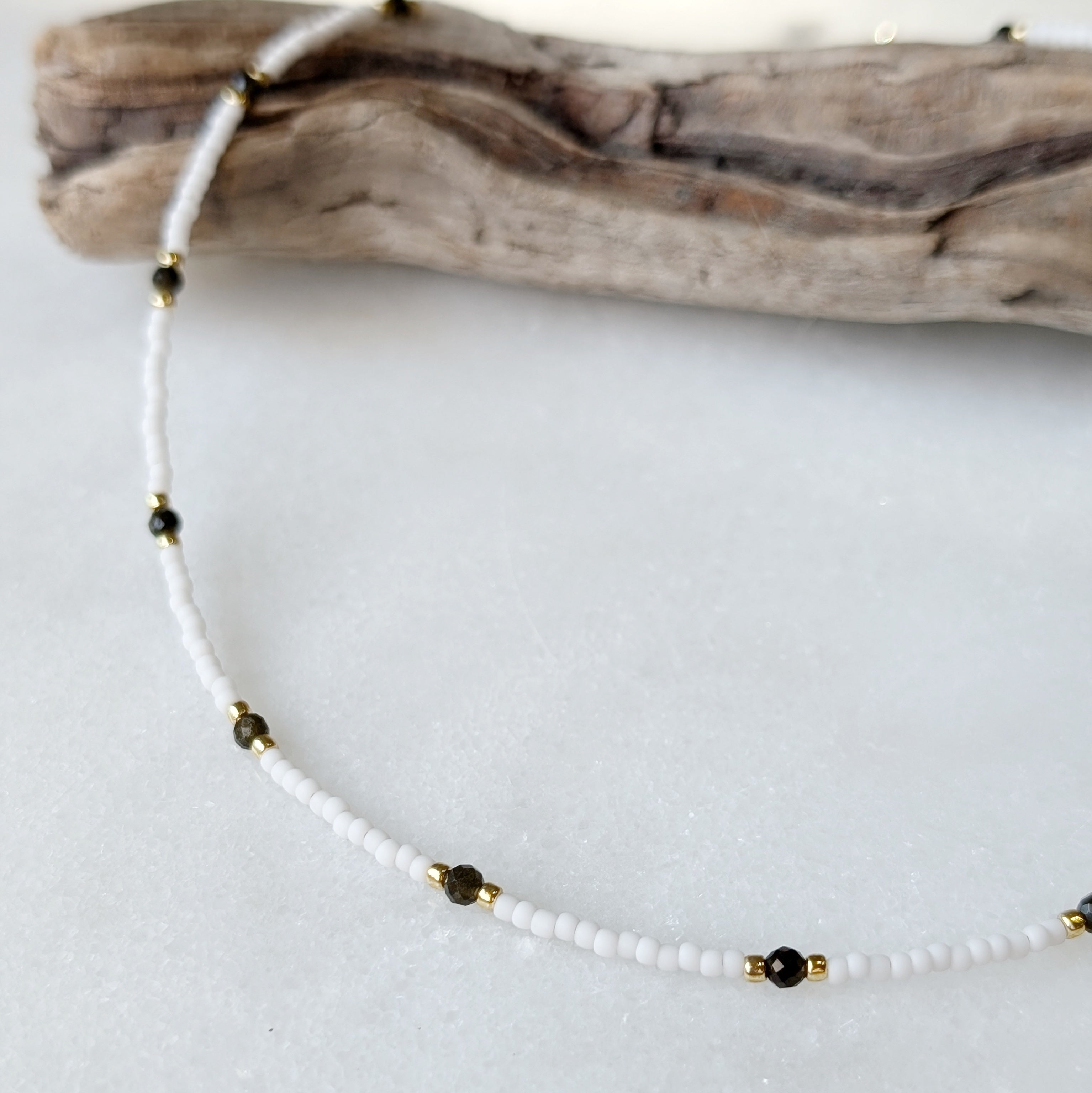 Golden Obsidian Protective Necklace
