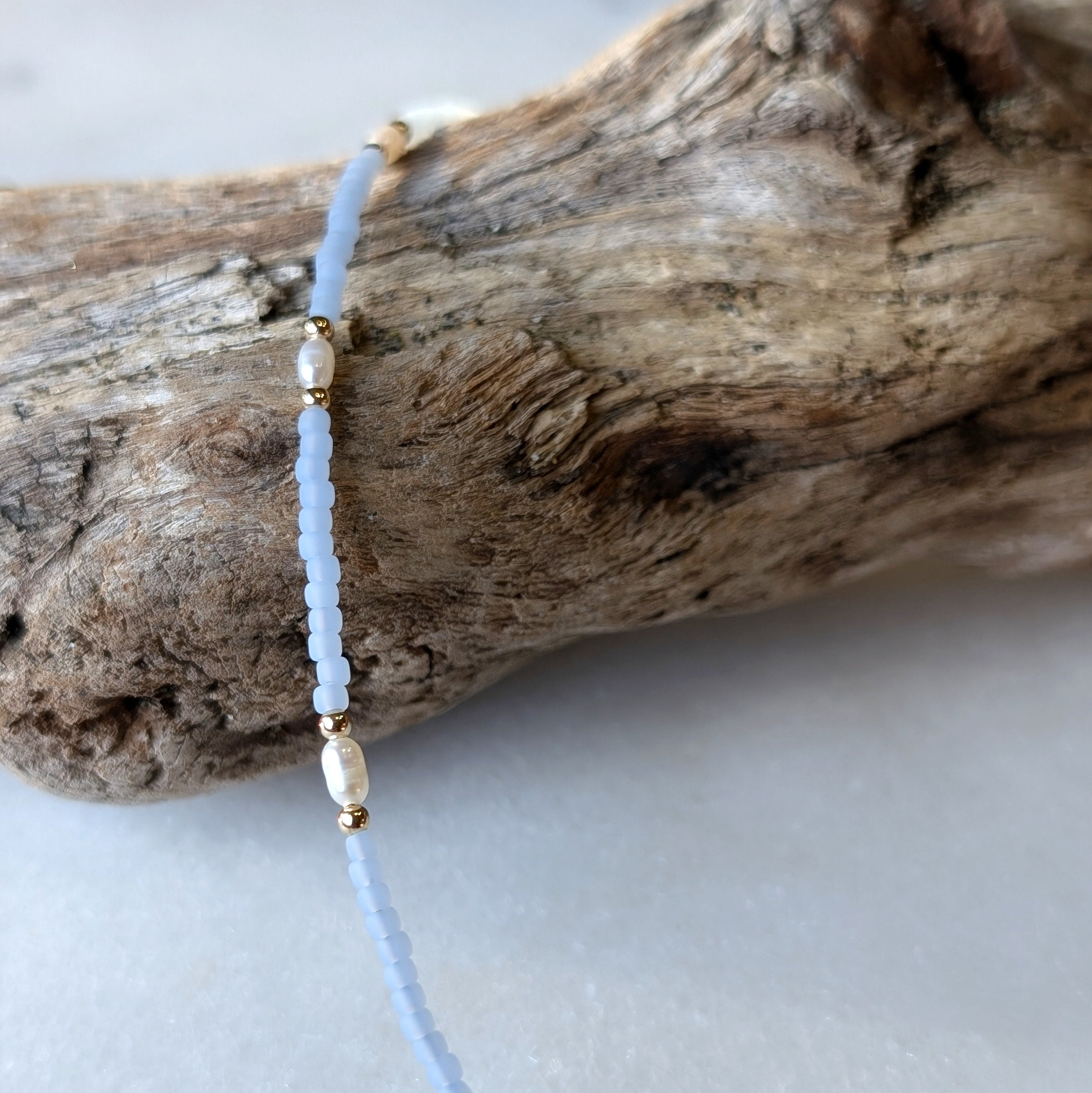 Freshwater Pearl Saltwater Surf Necklace