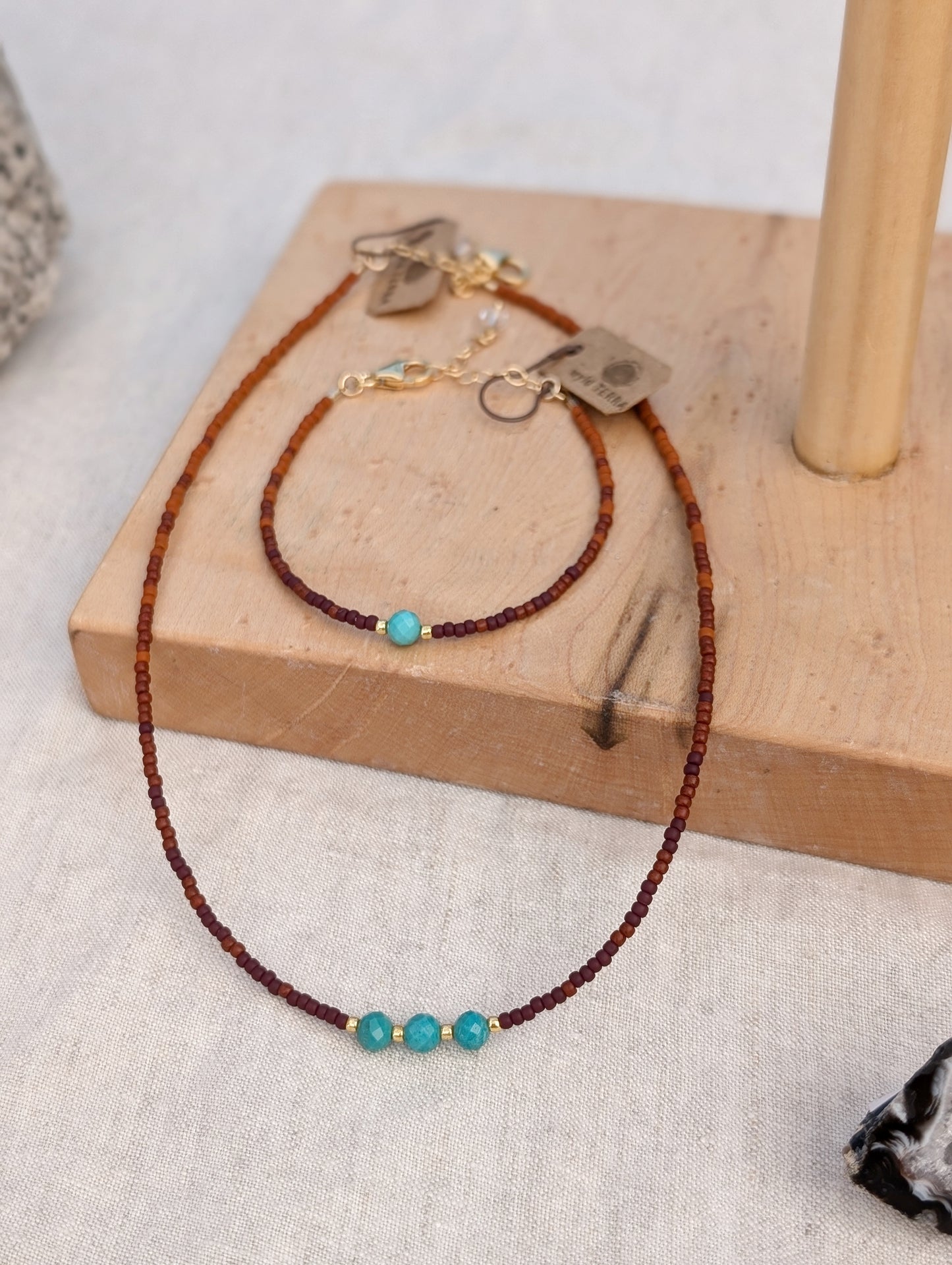 Turquoise Warm Autumn Fade Necklace