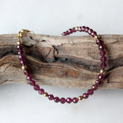 Garnet Luxe Bracelet