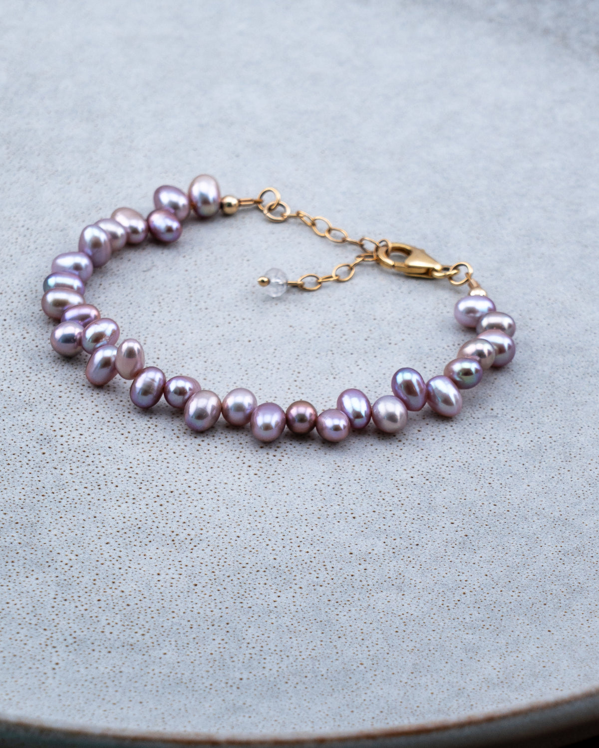 Orchid Noir Freshwater Pearl Bracelet