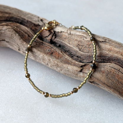 Golden Obsidian Sage Mulit Grounding Bracelet