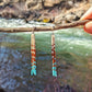 Southwest Wanderer Short Fringe Beaded Earrings