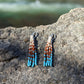 Southwest Wanderer Short Fringe Beaded Earrings