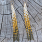 Larch Pine Long Fringe Beaded Earrings