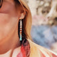 Southwest Wanderer Short Fringe Beaded Earrings