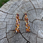 Autumn Warmth Short 6 Strand Fringe Earrings